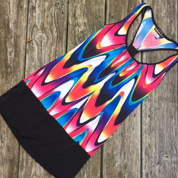 UrbanVibe Drape-Front T-back Tank - Picture 3 of 5